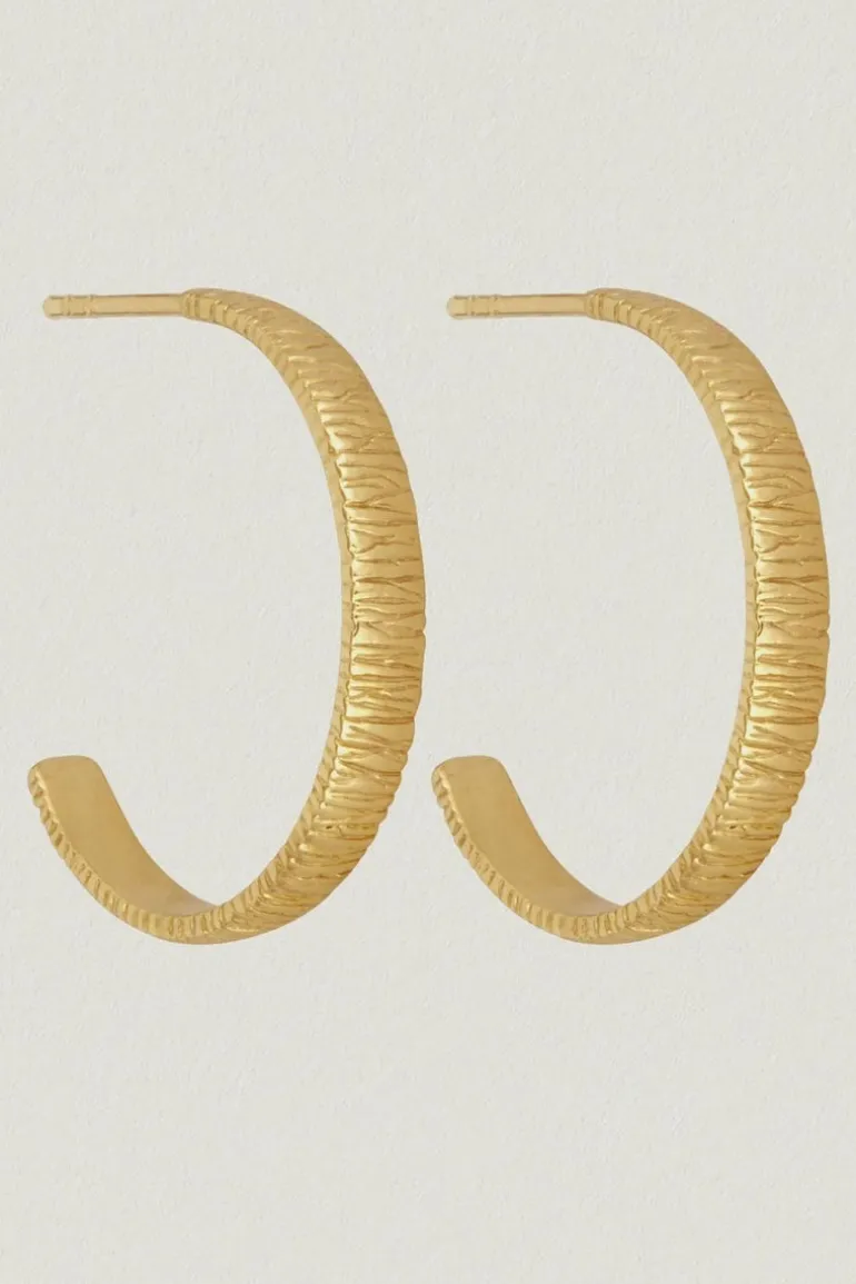 AGAVE HOOP EARRING GOLD