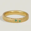 AGAVE RING EMERALD GOLD