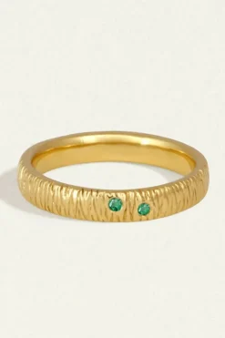 AGAVE RING EMERALD GOLD