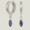 Alessandra Earrings Iolite Silver