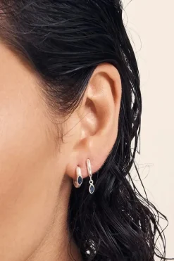 Alessandra Earrings Iolite Silver