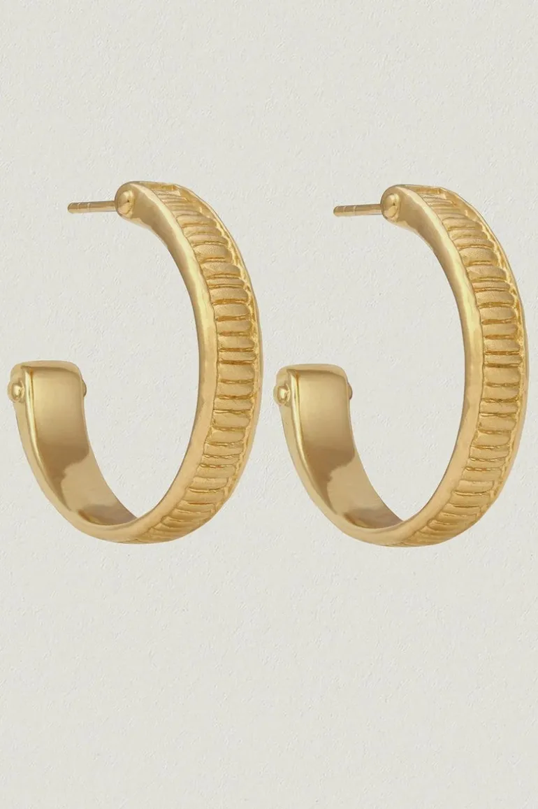 Arete Hoops Gold Vermeil