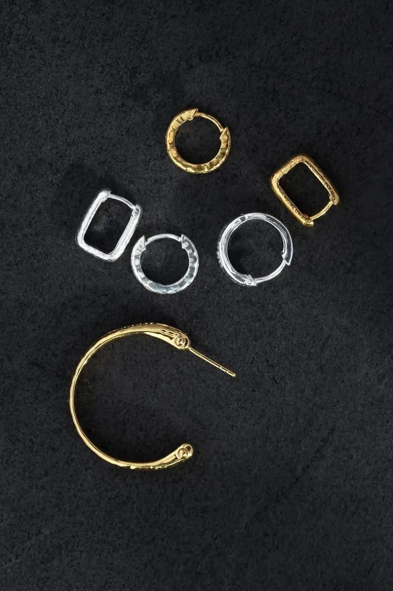 Arete Hoops Gold Vermeil