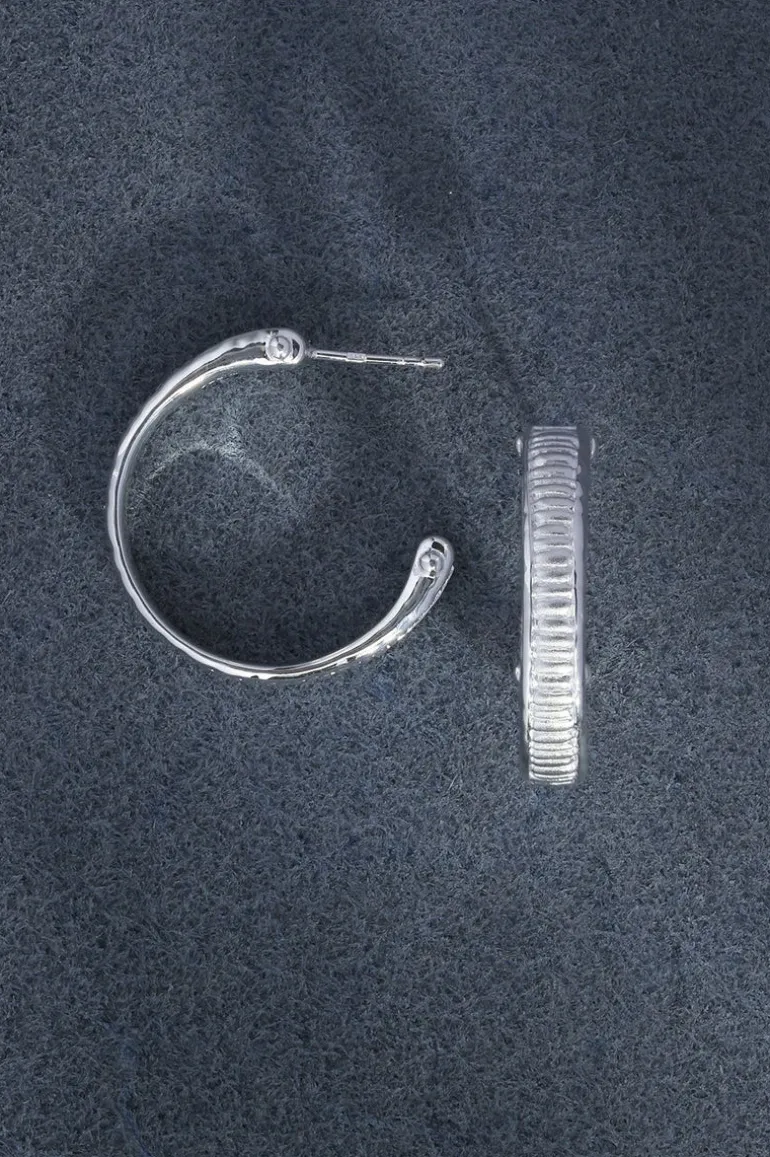 Arete Hoops Sterling Silver