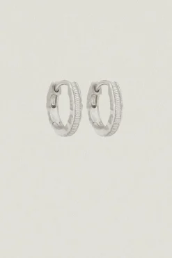 Arete Huggies Sterling Silver