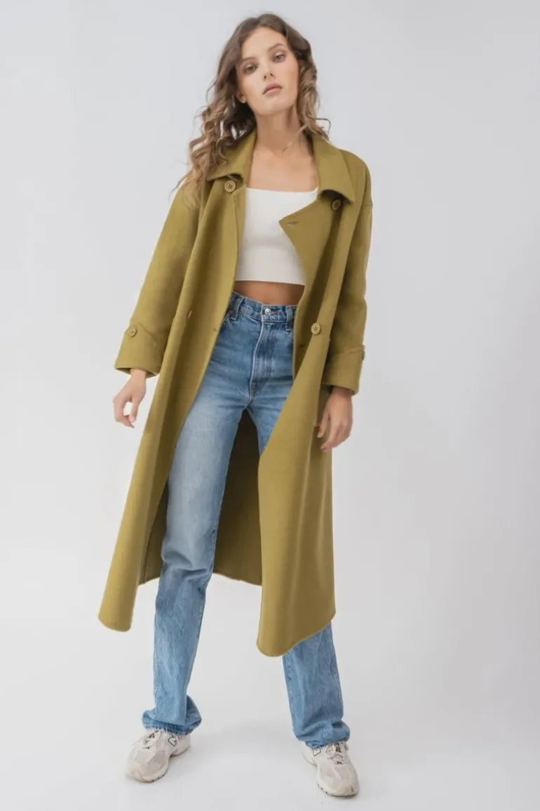 Averitt Wool Coat Olive
