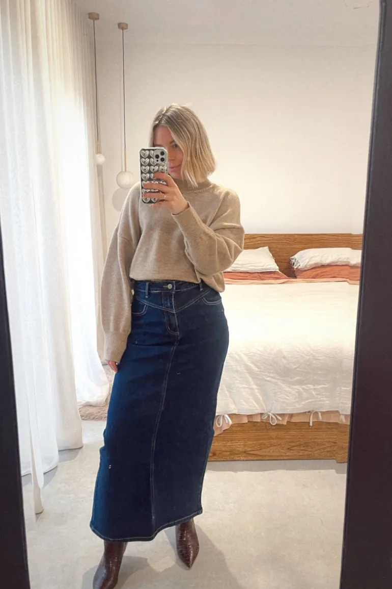 Axis Denim Maxi Skirt