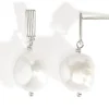 Baroque Pearl Earrings Silver