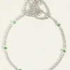 BIA GREEN AVENTURINE NECKLACE SILVER