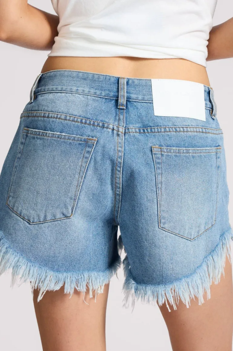 Bonitas Low Waist Denim Shorts - Bolt Blue