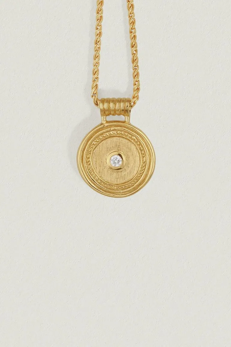 Capella Coin Necklace Gold Vermeil