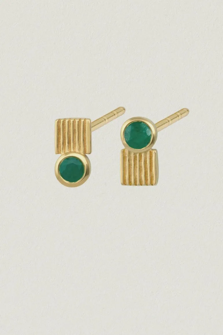 CINDI STUDS GOLD VERMEIL