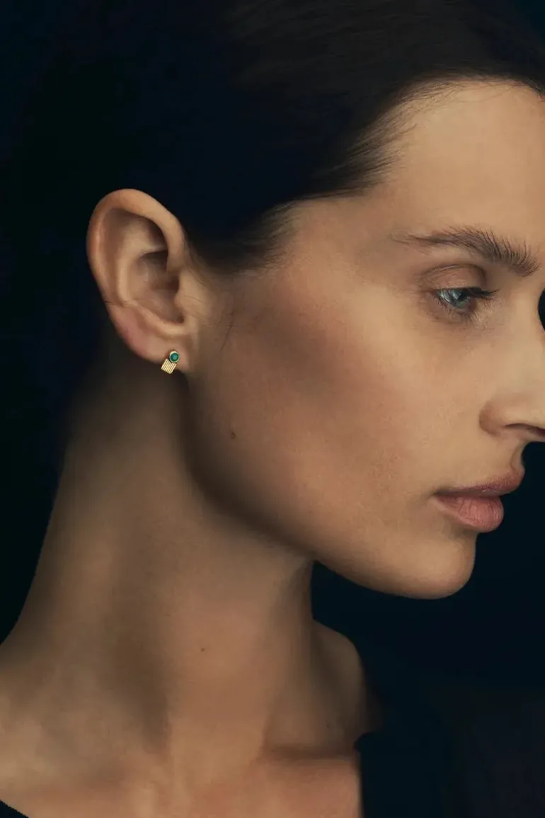 CINDI STUDS GOLD VERMEIL