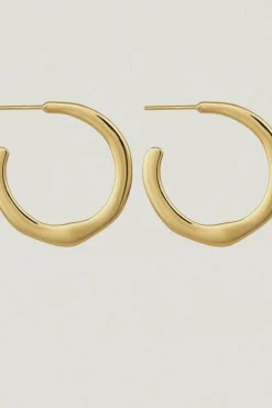 CIRCE MEDIUM HOOPS GOLD VERMEIL