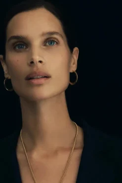 CIRCE MEDIUM HOOPS GOLD VERMEIL