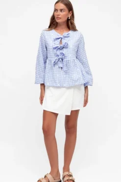 Daisy Tie front Blouse