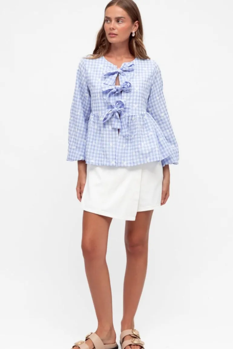 Daisy Tie front Blouse