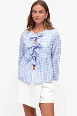 Daisy Tie front Blouse
