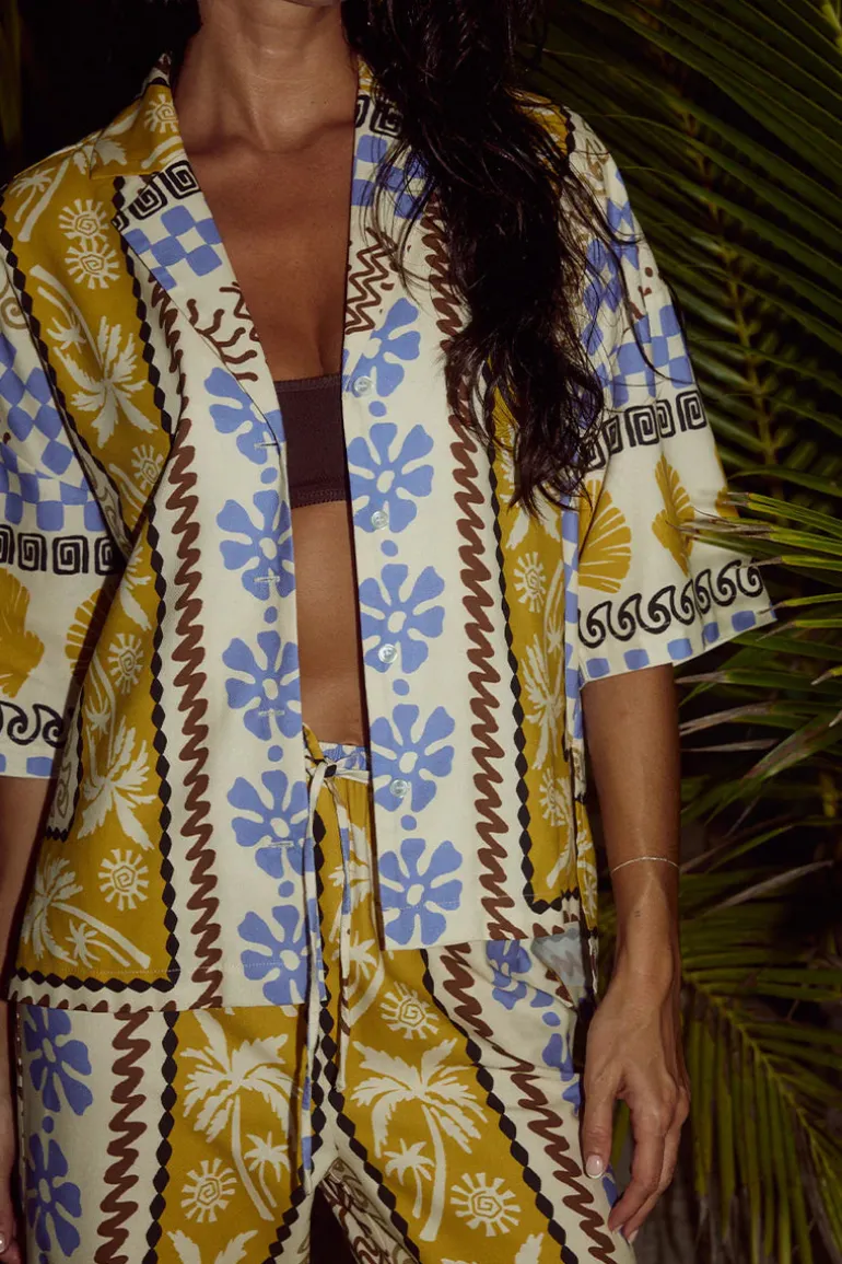 Daze Shirt - Vory Print