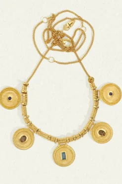 DENARII STATEMENT NECKLACE GOLD