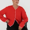 Eldora Red Knit Cardi