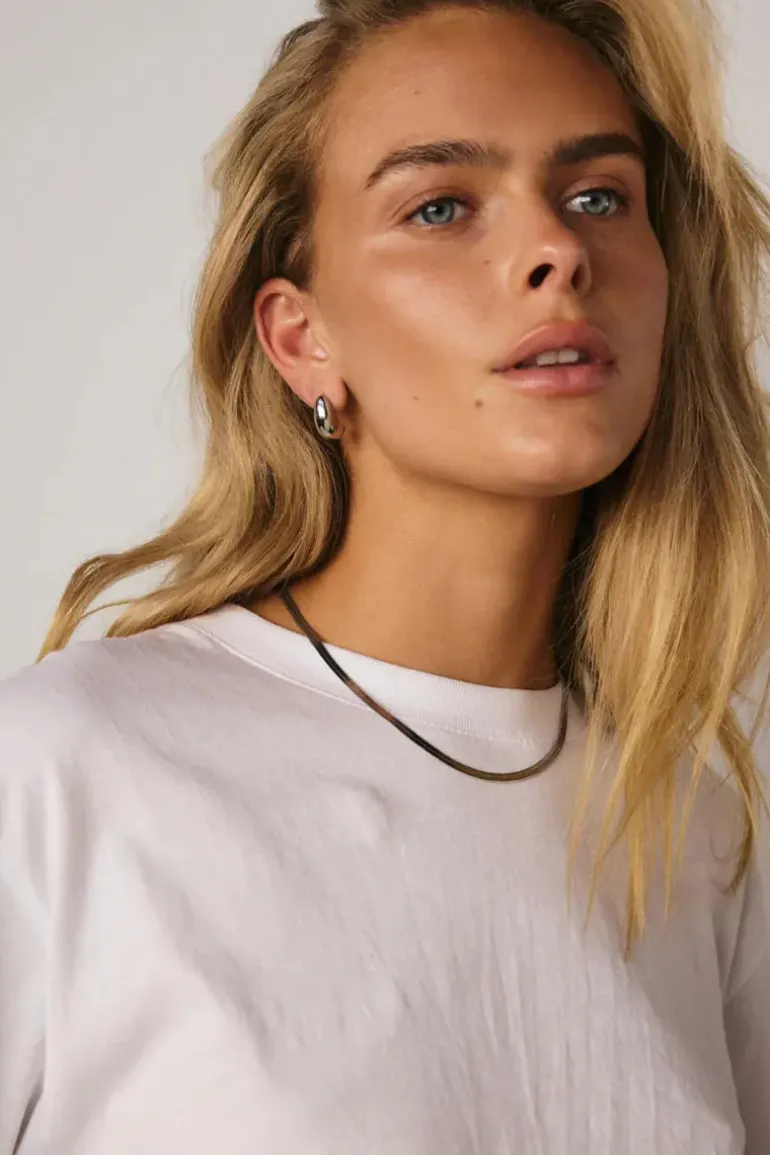 Enna Earrings . Silver