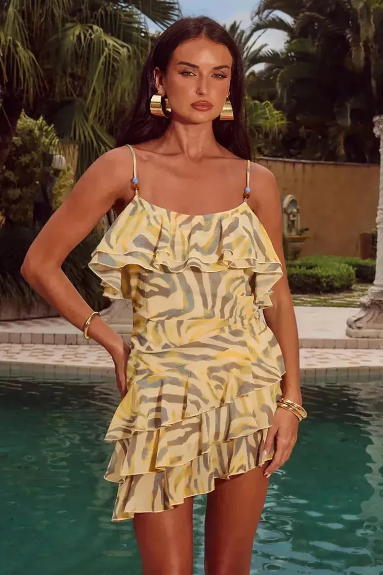 ENSLEY MINI DRESS - SIVELLA PRINT