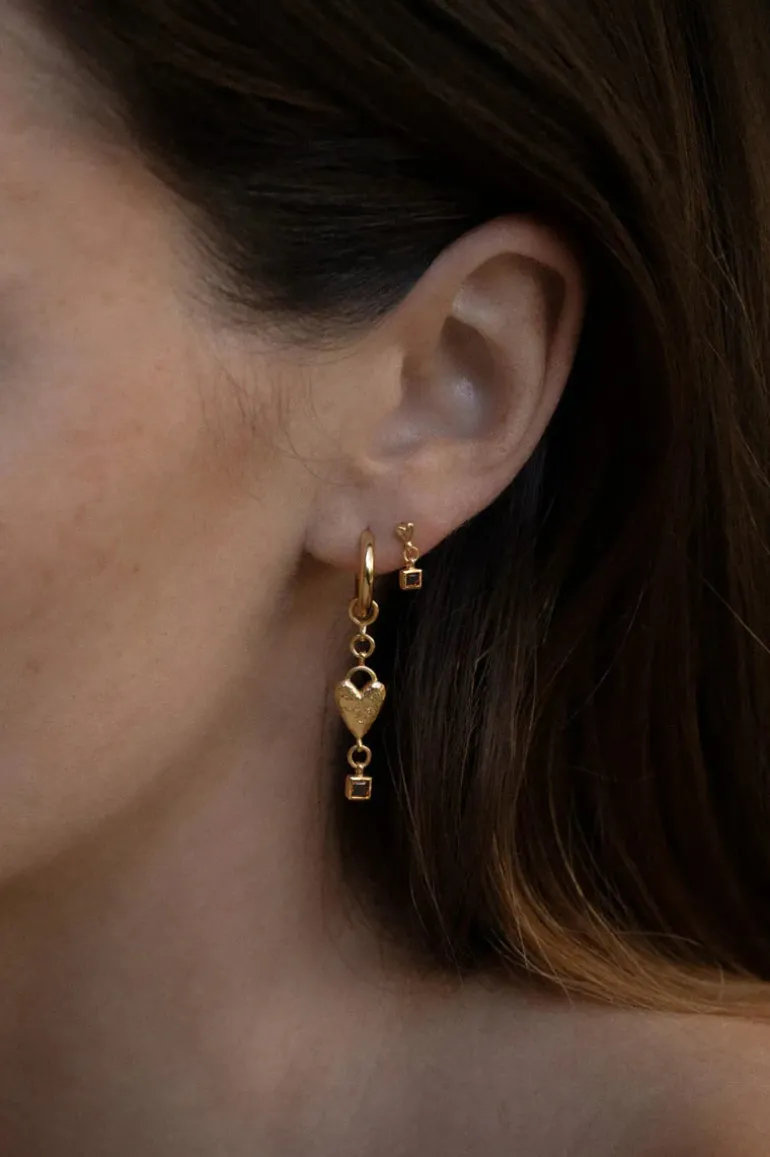 Eros Drop Studs Gold Vermeil