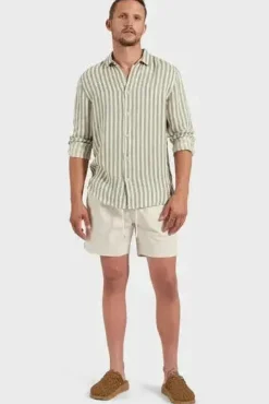 FARRELLY SHIRT JASPER GREEN STRIPE