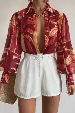 FLEETWOOD BLOUSE - ARLO WINE
