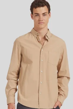 Frank Poplin Shirt Nougat Beige