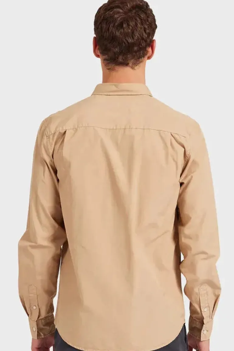 Frank Poplin Shirt Nougat Beige
