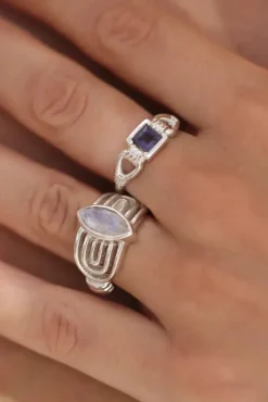 Freya Iolite Ring Silver