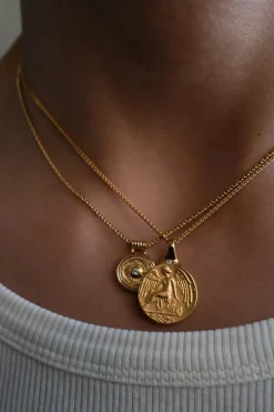 Guardian Angel Necklace Gold Vermeil