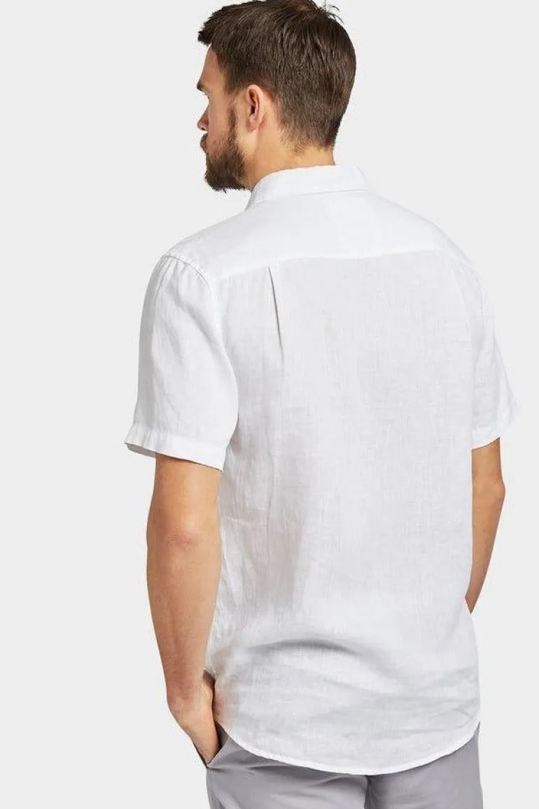 Hampton Linen S/S Shirt White