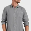 Hampton Linen Shirt Gunsmoke MENS