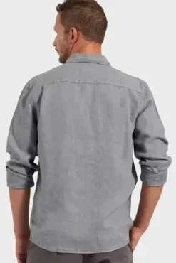 Hampton Linen Shirt Gunsmoke MENS