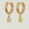 HEBE EARRING GOLD PERIDOT