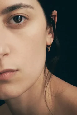 HEBE EARRING GOLD PERIDOT