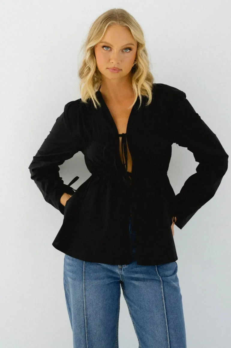 Hemway Tie Blouse