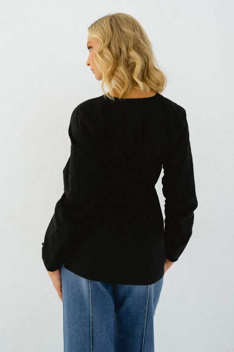 Hemway Tie Blouse