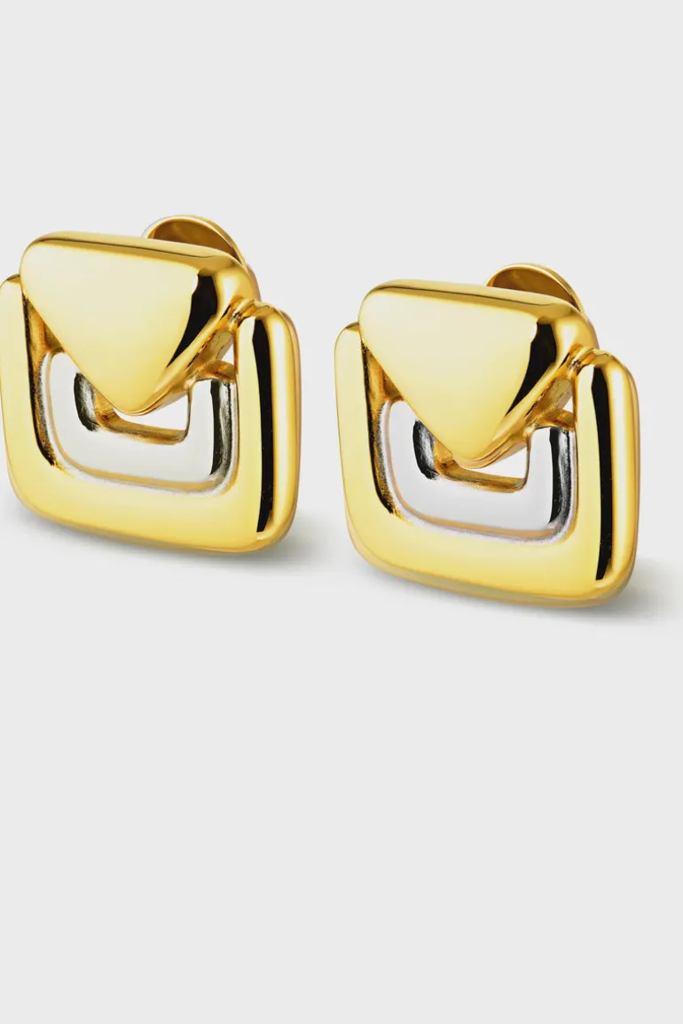 Hosk Earrings Two Tone