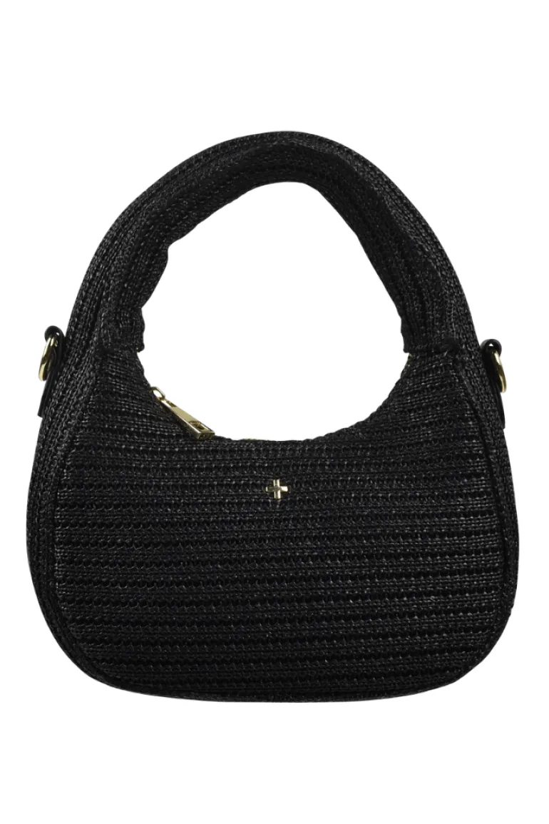 Indigo Raffia XBody Grab Bag