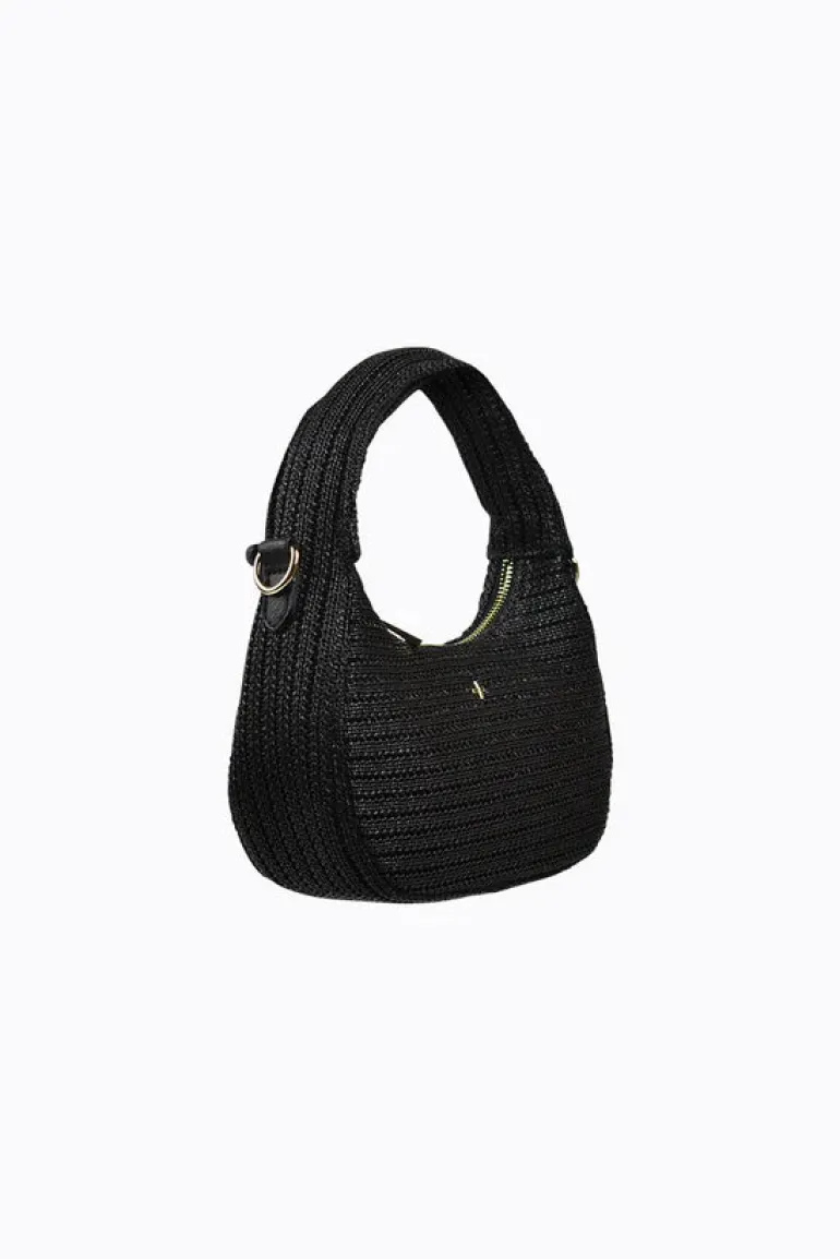 Indigo Raffia XBody Grab Bag
