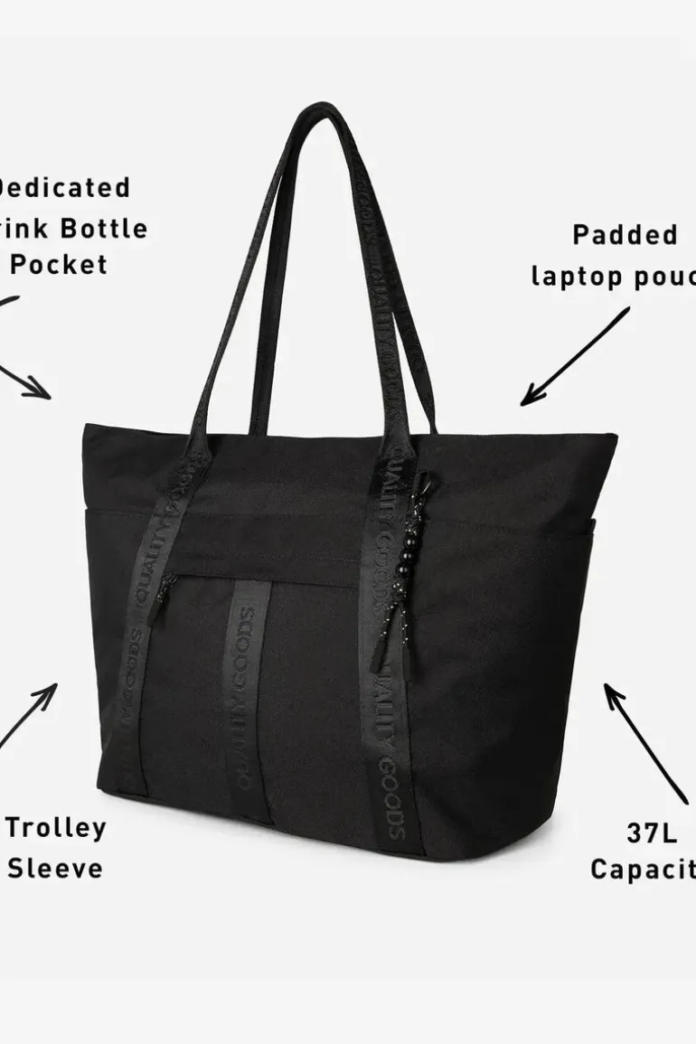 Jasper Large Tote - Black