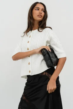 Jody Light Cable Knit Cardi