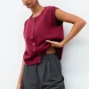 Kasey Button Knit Vest