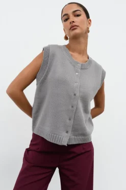 Kasey Button Knit Vest