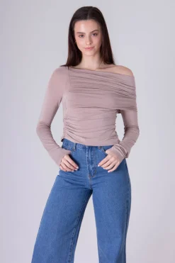 Katelyn Ruched Long Sleeve Top