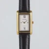 KELLY WATCH . White . Black Smooth .